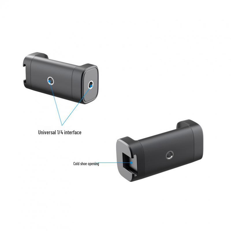 Cold Shoe 1/4 Tripod Bracket with Multi-Angle Adjustment for Live Broadcast and Photography.