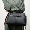 Fashion Commuter Briefcase Versatile Large Capacity Shoulder Bag Leather Handbag