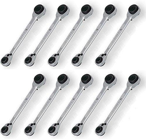 

TONE 4-Way Ratchet Wrench RMW-1215-10S, 12 x 14 x 13 x 15mm, Pack of 10