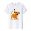 Casual Summer Ladies Blouses Men White Tees Clothes Women 90S Tshirt Oversized Tops Disney Cartoon The Lion King Graphic T-shirt