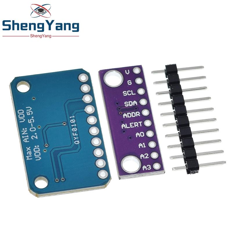 TZT 1/2/5PCS 16 Bit I2C ADS1115 Module 4 Channel with Pro Gain Amplifiers