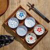 1/6pcs Japanese Style Mini Ceramic Plate Soy Sauce and Vinegar Dipping Plate Snack Plate Family Desktop Fruit Dessert Plate