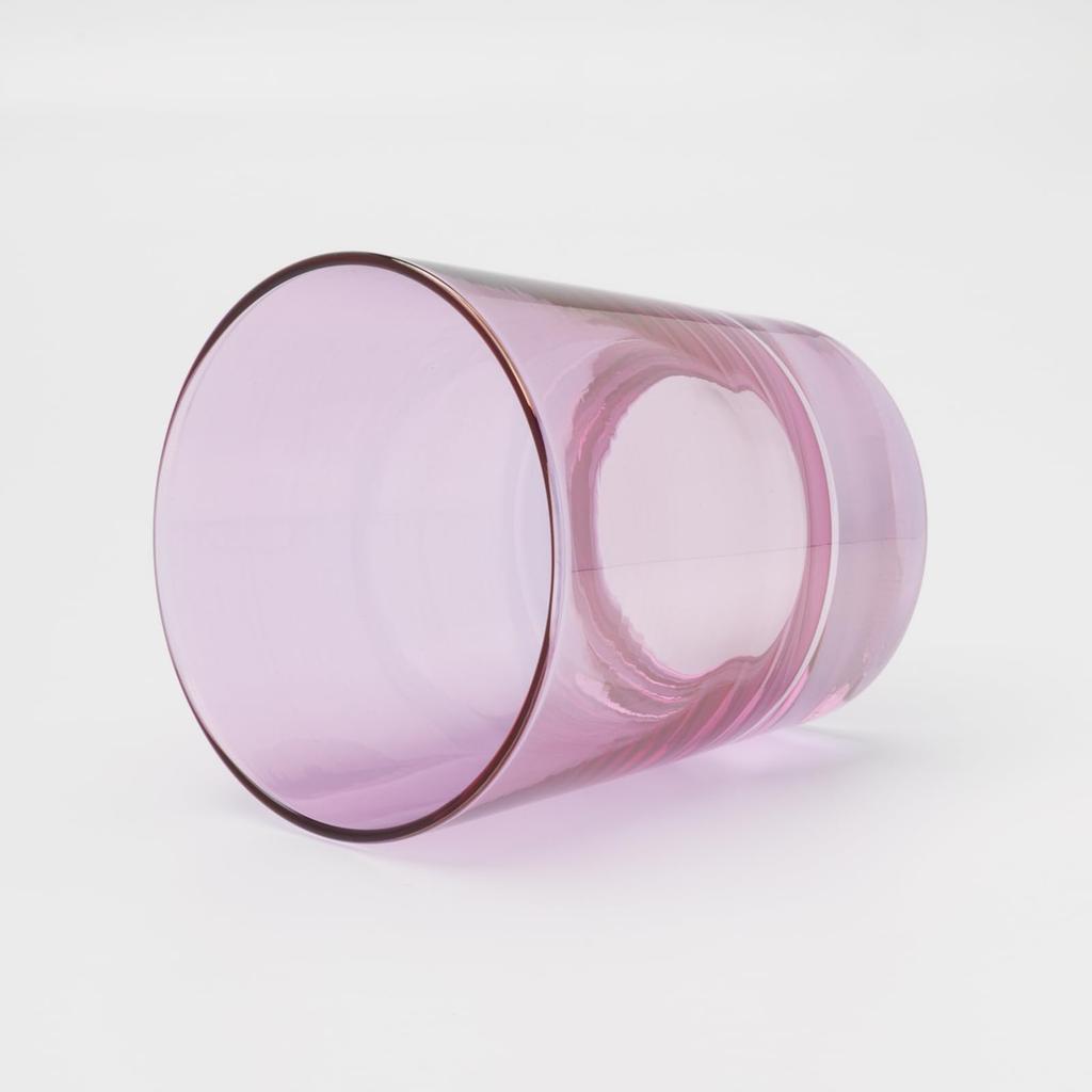 Otsuka Glass "Pinsel" Rocks Glass, Old Style, Approx. 210ml, Amethyst, Purple, Made In Japan, 6278-726-4-1P