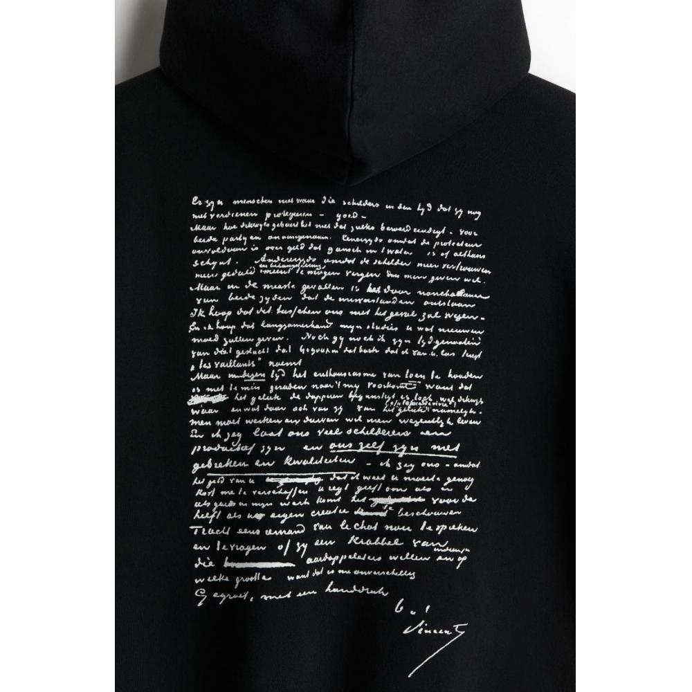 H M Loose Fit Hoodie Black apoH