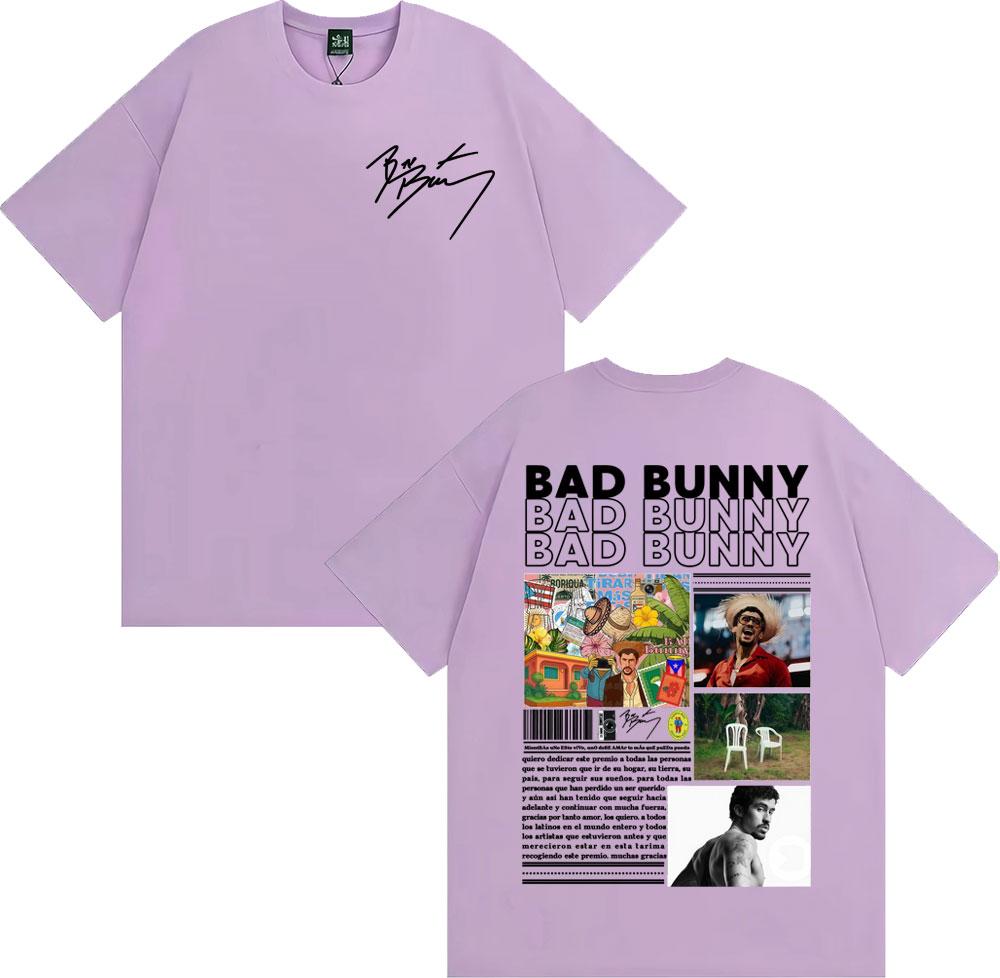 Bad Bunny DTMF Debi Tirar Mas Fotos 2026 Album Cover Tshirt Unisexs Clothing Fashion High Street T Shirts Unisex Summer Tops T Shirt