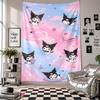 Wall TapestryKuromi Art Hanging Cloth Decorative Background Cover for Room Decoration