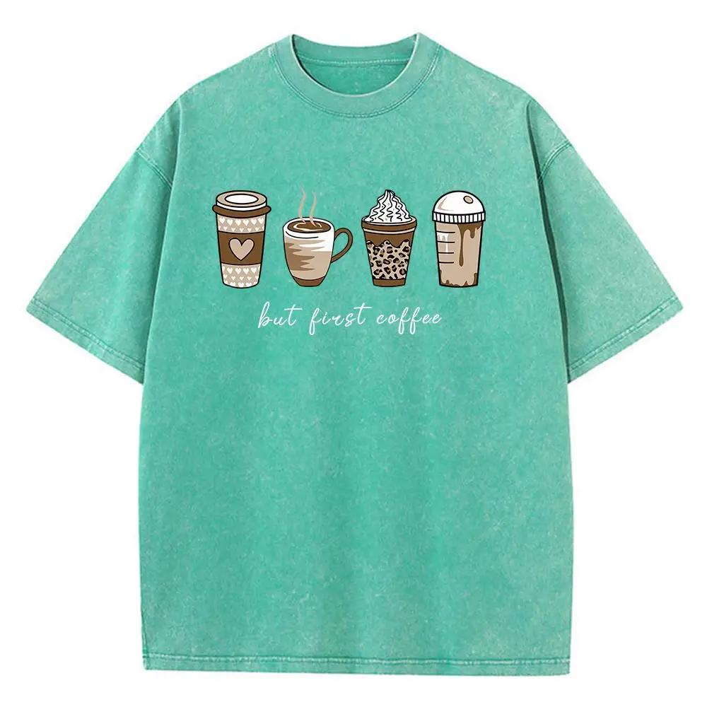 Čtyři nápoje Ale Ricst Káva Potisk Pánské Trička Padnoucí Ležérní Tričko Volnočasové Streetové Tričko Potěšení Sportovní Krátký Rukáv