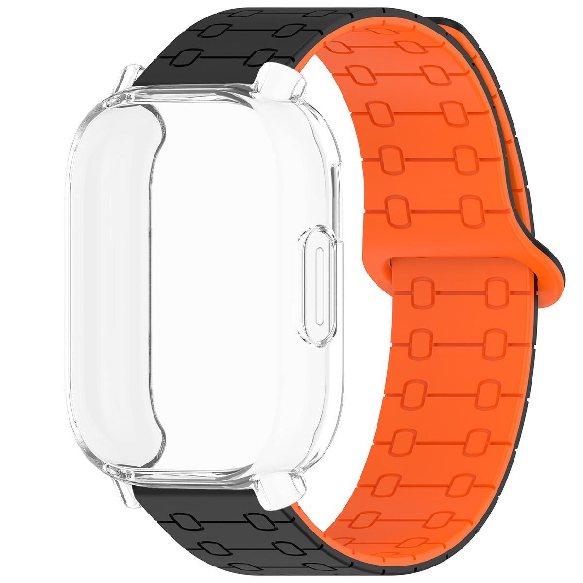 TPU Case+Sport Strap for Redmi Watch 5 Active Silicone Magnetic Band Anti-drop Cover Bumper for Redmi Watch 5 Lite Accessories For Redmi 5 Active