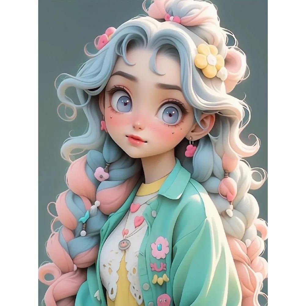 

5D наборы алмазной живописи для взрослых, милая девушка, сделай сам, полная дрель, хрустальные стразы, декоративно-прикладное искусство, художественные краски из драгоценных камней с бриллиантами, домашний декор стен