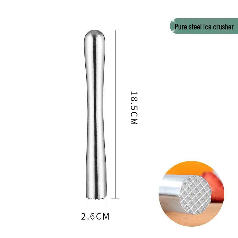 Stal nierdzewna Kruszarka do lodu i wyciskarka w formie pałeczki do koktajli