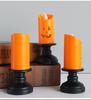 1 ks Halloweenská světla LED svíčka Dýňový svícen Lampa Stolní ozdoby Halloweenská párty dekorace Hororové rekvizity