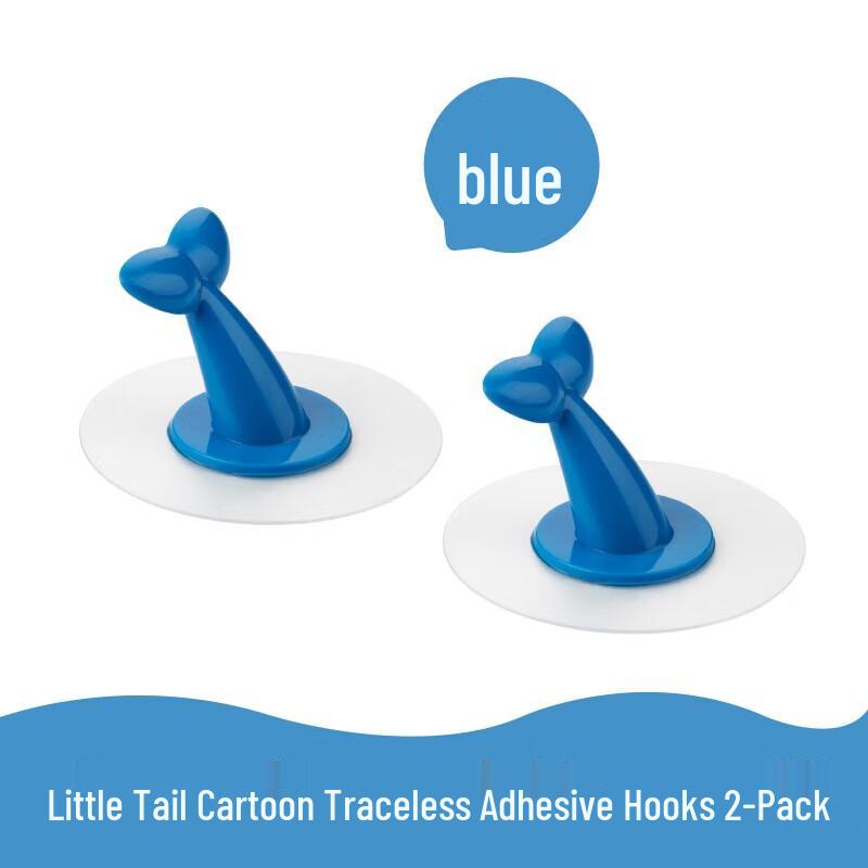 CHAHUA Cartoon Whale Tail Adhesive Hooks