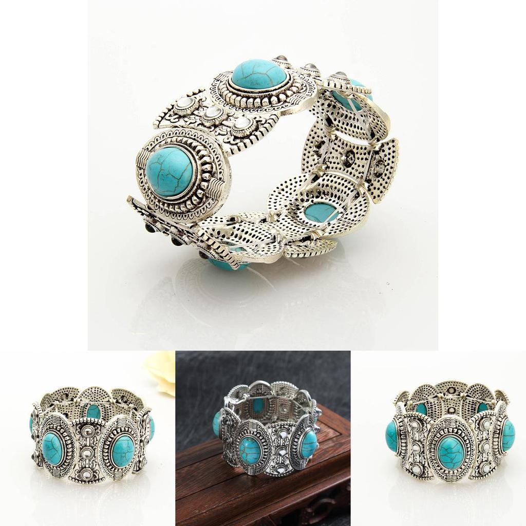 Ethnic Style Turquoise Bracelets Jewelry Accessories For Female Use Fashion Gift