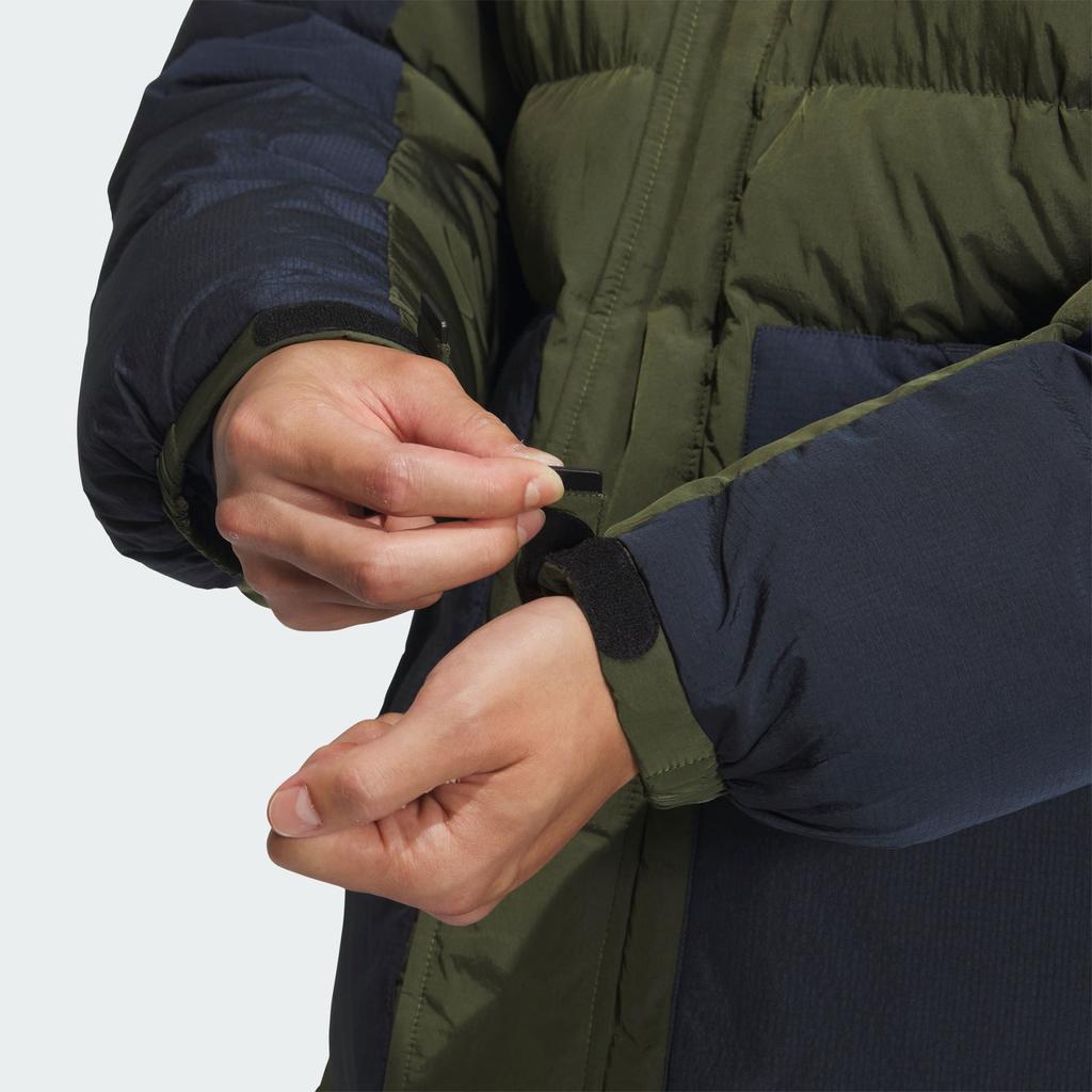 Adidas Originals Material Mix Warm Comfortable Sports Down Jacket Men Jackets Pine-Green JD3754