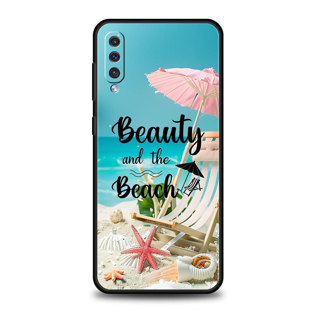 Summer Beach Phone Case for Samsung Galaxy A56 A36 A26 A16 A34 A24 A42 A22 A20 A12 A40 A30 A10 5G Soft TPU Cover Shell Funda Bag