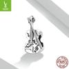 Elegant French Vintage Ziyun Violin Charm Bead In 925 Silver - SCC2077