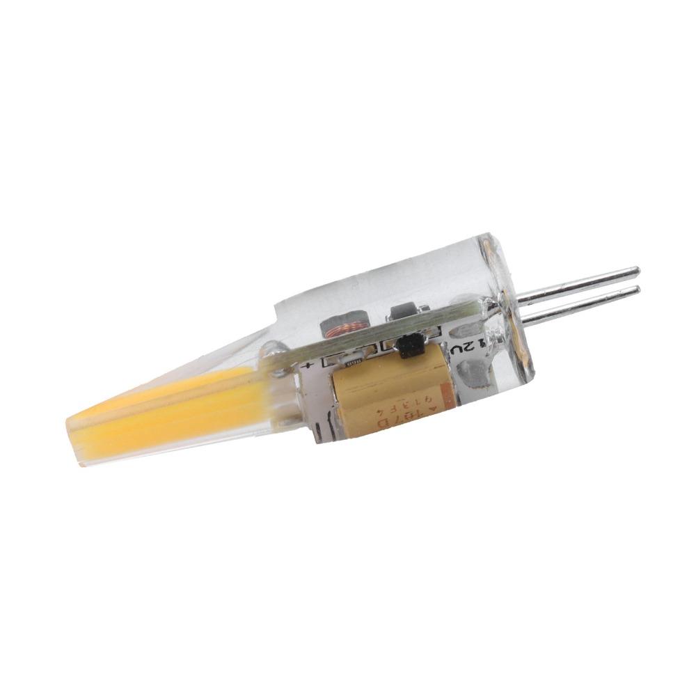 2PCS Warm White 3000K G4 LED Bulb AC/DC12V COB Chip Bulb Dimmable Light Bulb Under Cabinet Lighting