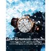 POEDAGAR Men Watch Fashion Chronograph Leather Quartz Watches Waterproof Luminous Sport Sport Wristwatch Six Needle Watch