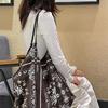 Large capacity printed shoulder shopping bag spring and summer new casual women's bag lazy commuter handbag