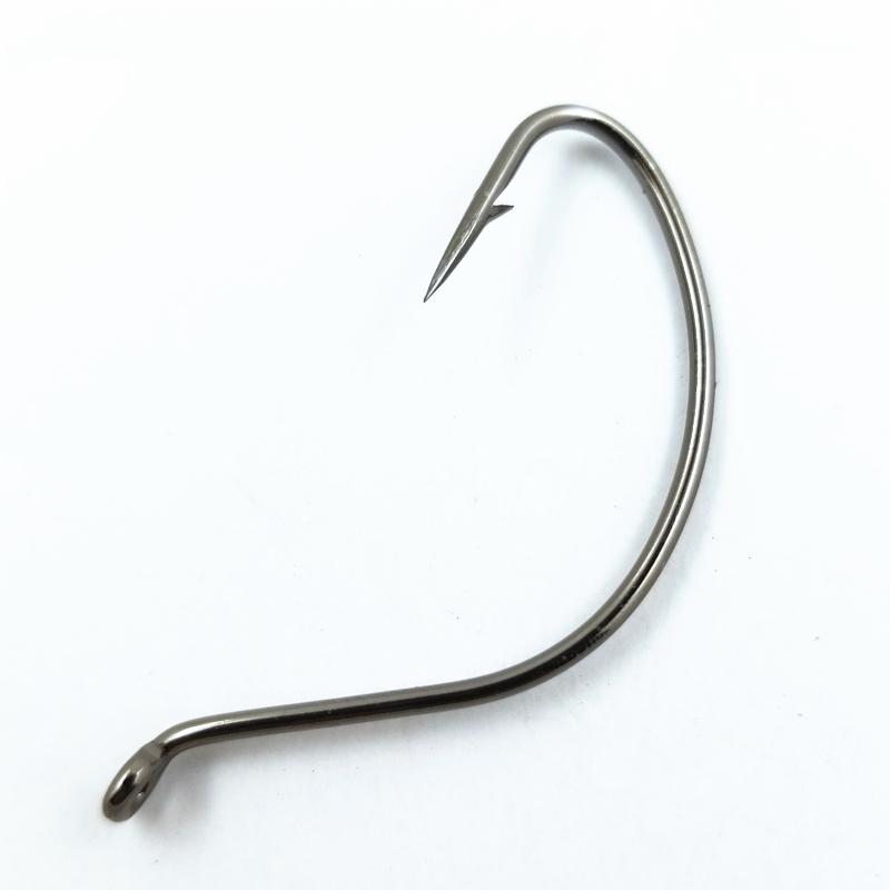 Oem Top Right 9160 100pcs/bag High Carbon Steel Wacky Worm Fishing Hooks Wide Offset Wacky Rig Hooks