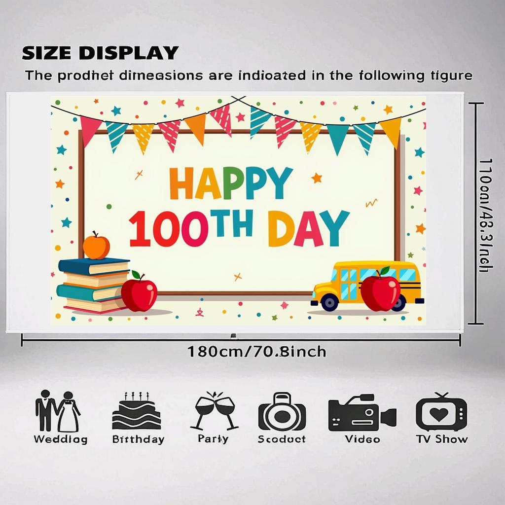 High-quality   Event Supplies   Themed   Colorful   Reusable   Party Decor   Commemorative   Classroom Background   for Students