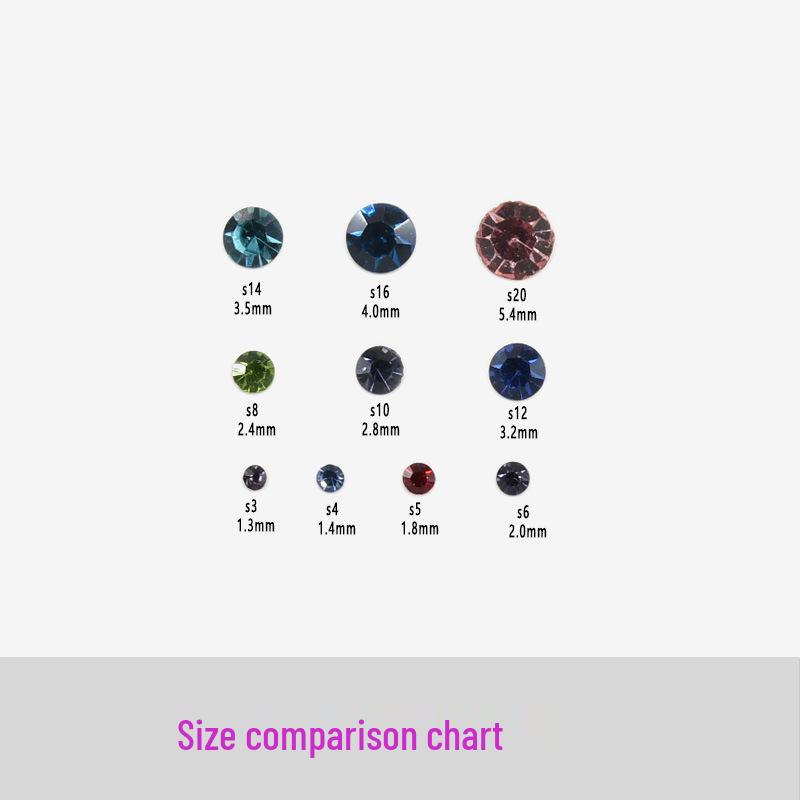 Mini Strasuri Cehoslovace Imitate Multicolore cu Spatele Ascuțit pentru Decorațiuni DIY Nail Art