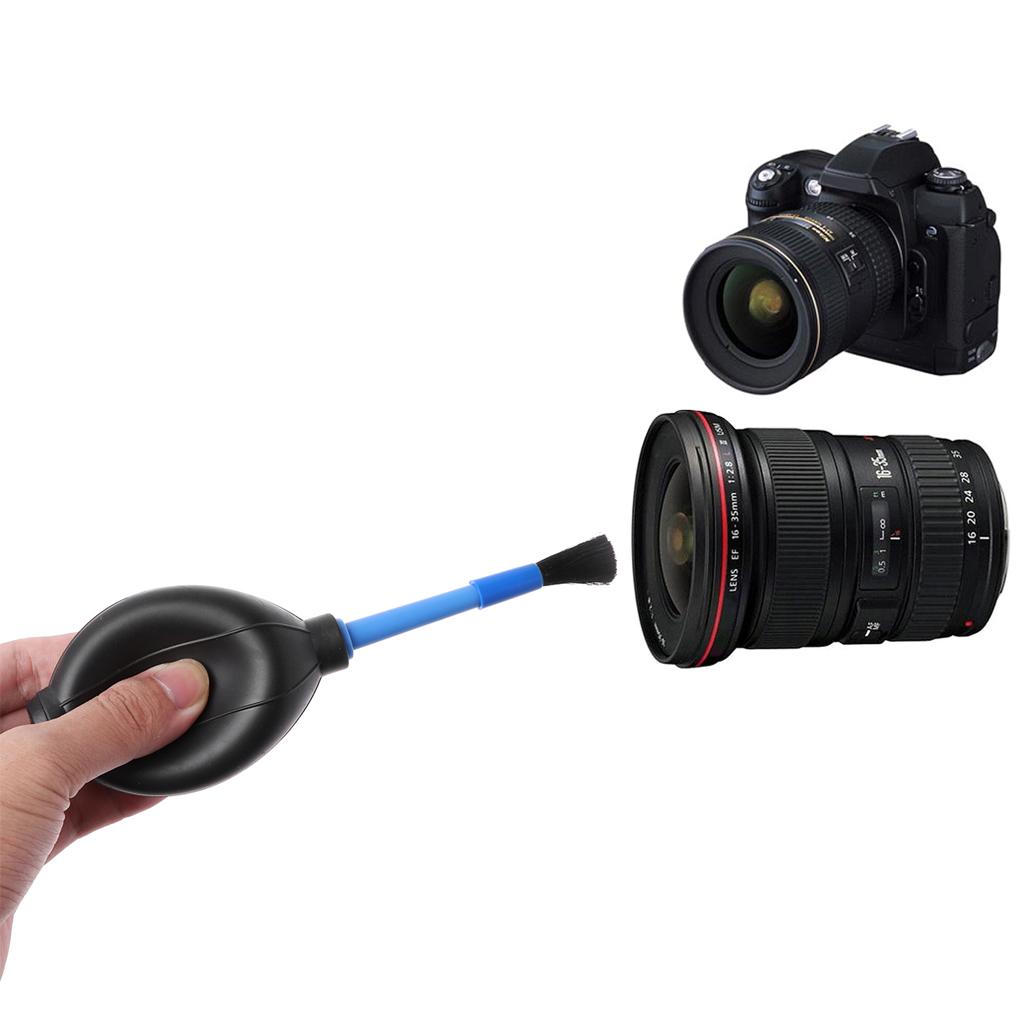 Lente de Câmera 2 em 1 para Celular Portátil Multifuncional Gota d'Água Suculenta Limpeza Removedor de Poeira Soprador de Ar Pincel