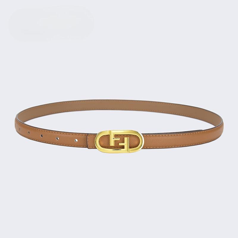 Women's Summer Versatile Ins Trendy and Fashionable Personalized Decorative Cross Pattern New Genuine Leather Retro Trousers Belt Thin