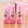 Cartoon Fruit Lipstick Erasers Set for Primary Students - Cute Stationery and Learning Prizes in Multiple Styles
