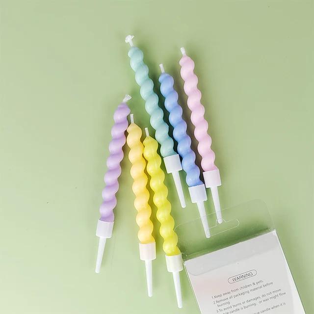 

6 шт. Романтическое сердце нить свеча креативная вечеринка торт искусство свеча мультяшный день рождения романтический красочный свежий выпечка украшение one set