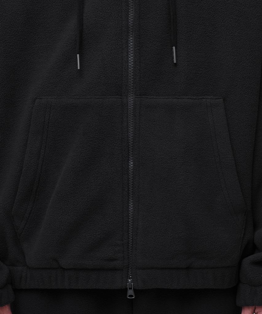 Musinsa Standard Oversized Polar Fleece Hooded Zip-Up [Black]