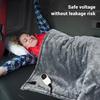 72W Heated Car Blanket Flannel Electric Car Blanket 12V Camping Electric Blanket For Travel Camping Flannel Car Electric Blanket