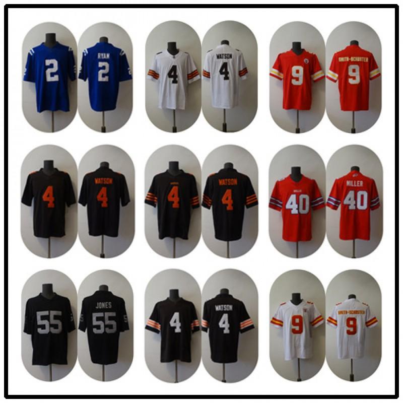 Men Women American Football Jersey Retro Style Embroidered Team Cotton Blend Sport Shirt Fan Wear