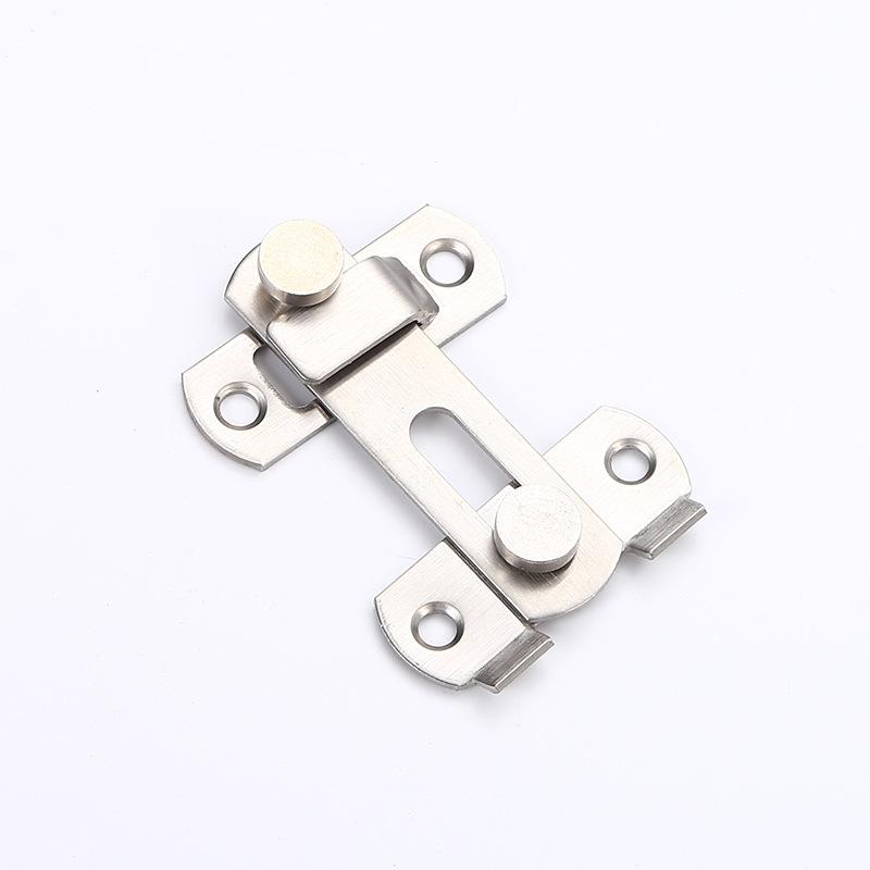 Stainless Steel Buckle Household Pet Cage Bolt Lock Buckle Latch Latch 90 Degree Anti-theft Buckle