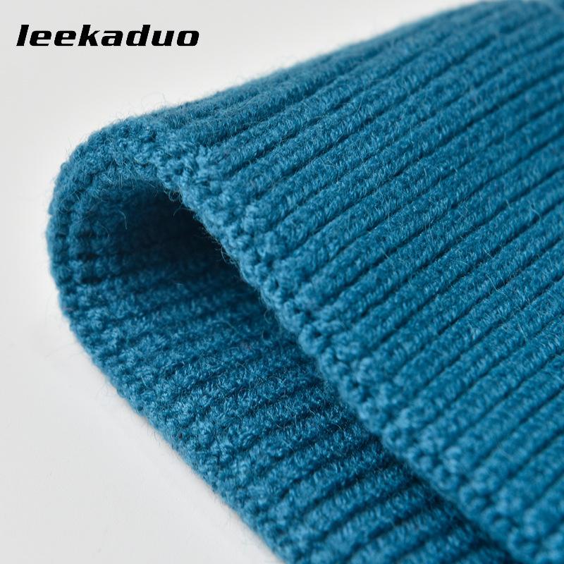 Hat Women's Winter Knitted Hat Men's Outdoor Cold Hat Warm Knitted Hat Solid Color Ear Protection Hat
