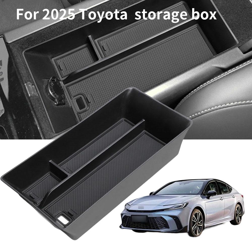 For Camry (2025 Model) Center Armrest Storage Box Car Tray Organizers Black Tidying Accessories U6j5