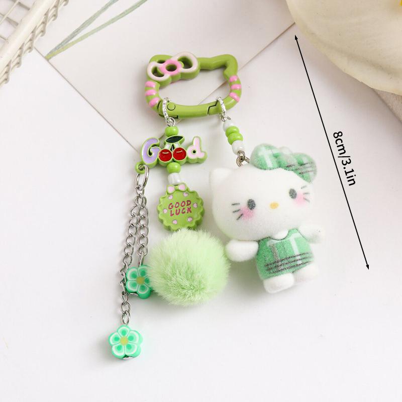 Sanrio Hello Kitty Keychains Cartoon Keyring Hanging Pendant for Backpack Charms on The Phone Bag Ornament Party Gift