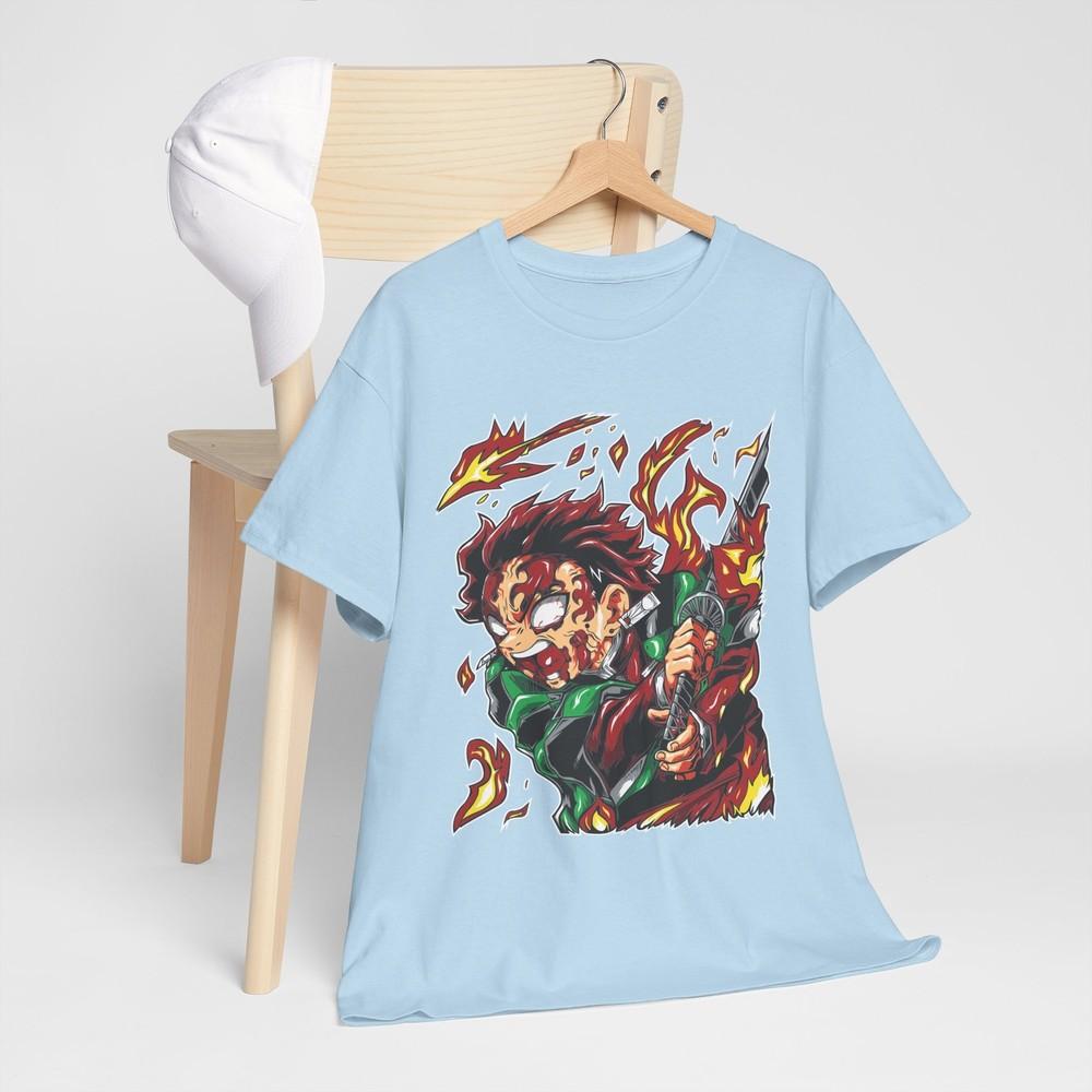Tanjiro Demon Slayer Tshirt Kimetsu No Yaiba Horror Anime Nezuko Shirt All Size M