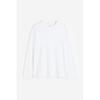 H M tHerMolite Jersey Regular Fit Top wHite