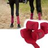 Cobre-pernas de cavalo em lã macia para exercício de inverno e bandagem de montaria