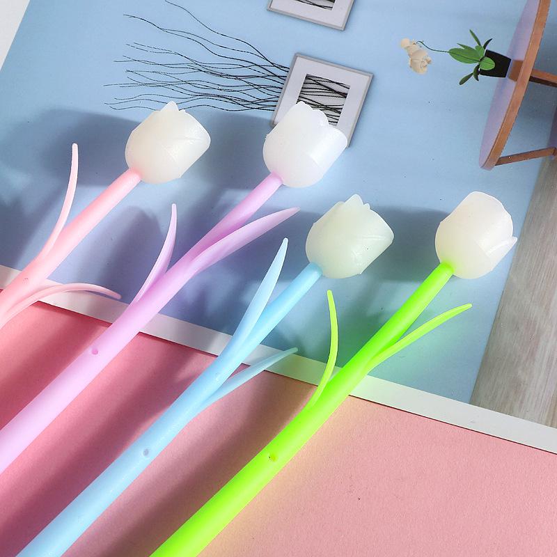 Color-Changing Rose Silicone Pen - Creative Gift for Students