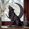 Gothic Desktop Wolf Decorations 3D Printed Canine Statues Crafts  Home Decoration