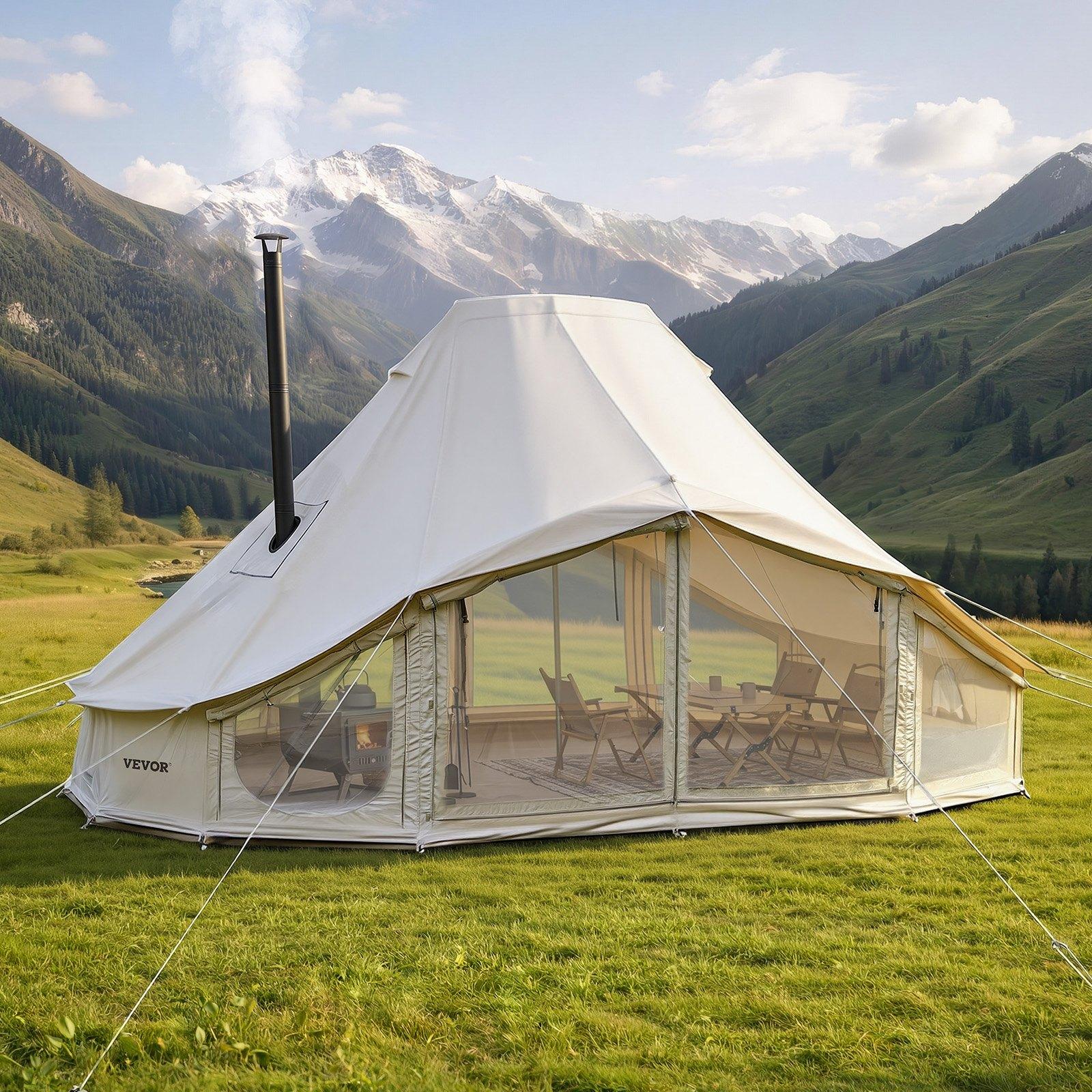 VEVOR Canvas Bell Tent, 4 Seasons