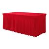 4ft 6ft Sizes Stretch Table Skirt Tutu Ruffled Tablecloth Table Cover Classroom Teacher Desk Back to School Supplies