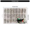 340pcs Automotive Electrical Wire Connectors Assorted Set Male Female Crimp Pins Not Insulated Plugs with Box for Car