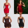 Sexy Sleeveless Wrap Dress With High Waist For Streetwear Fashion
