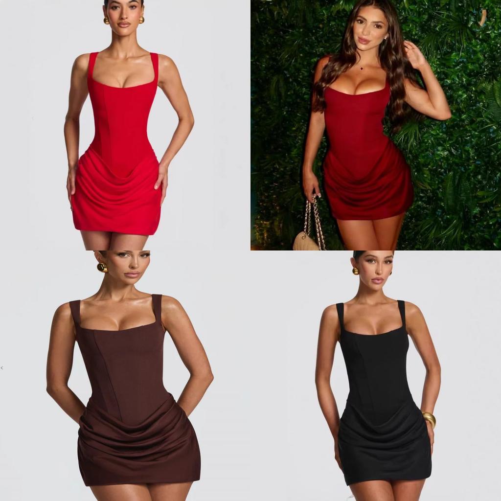 Sexy Sleeveless Wrap Dress With High Waist For Streetwear Fashion