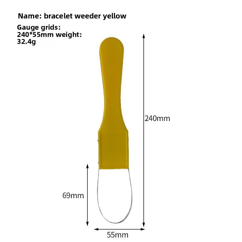 

Ring Weeder Tool Hand Weeder Shovel Garden Cleaning Root Removal Tool жёлтый