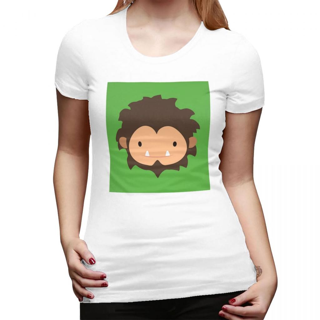 Sneaky Sasquatch Big Head TShirt for Women ONeck Streetwear T Shirts Womens Tees Short Summer Clothes Tops