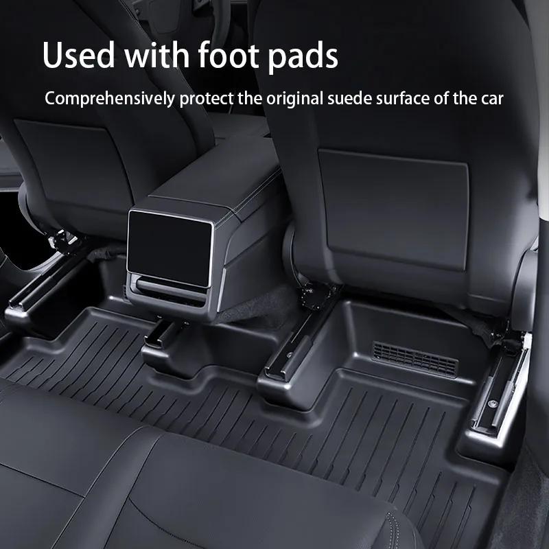 For Model Y Juniper 2025 TPE Seat Bottom Wheel Anti-kick Seat Slide Protection Cover Model Y Accessories Interior Modification